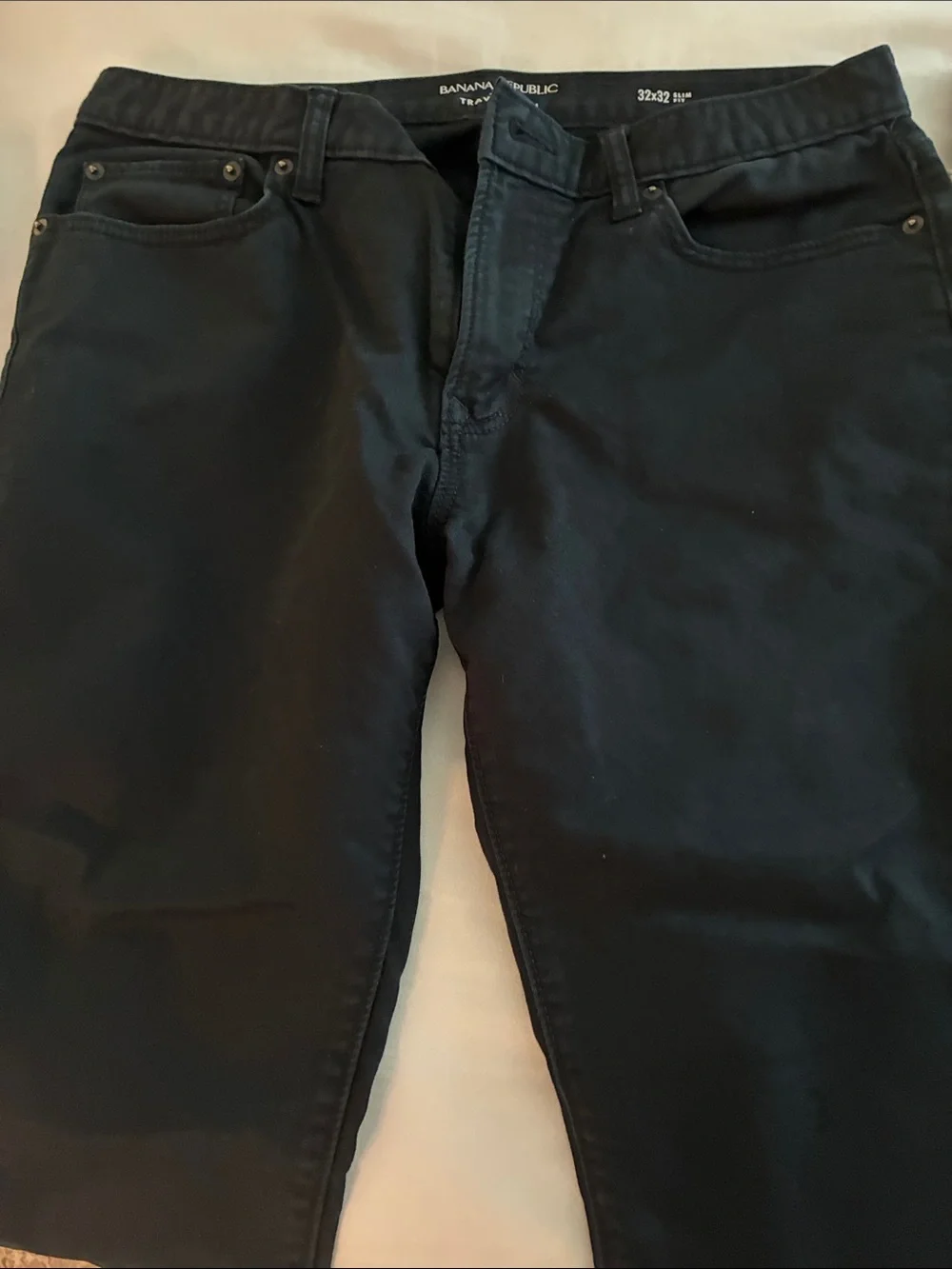 Men's Black & Tan Casual Pants - Classic Straight Fit